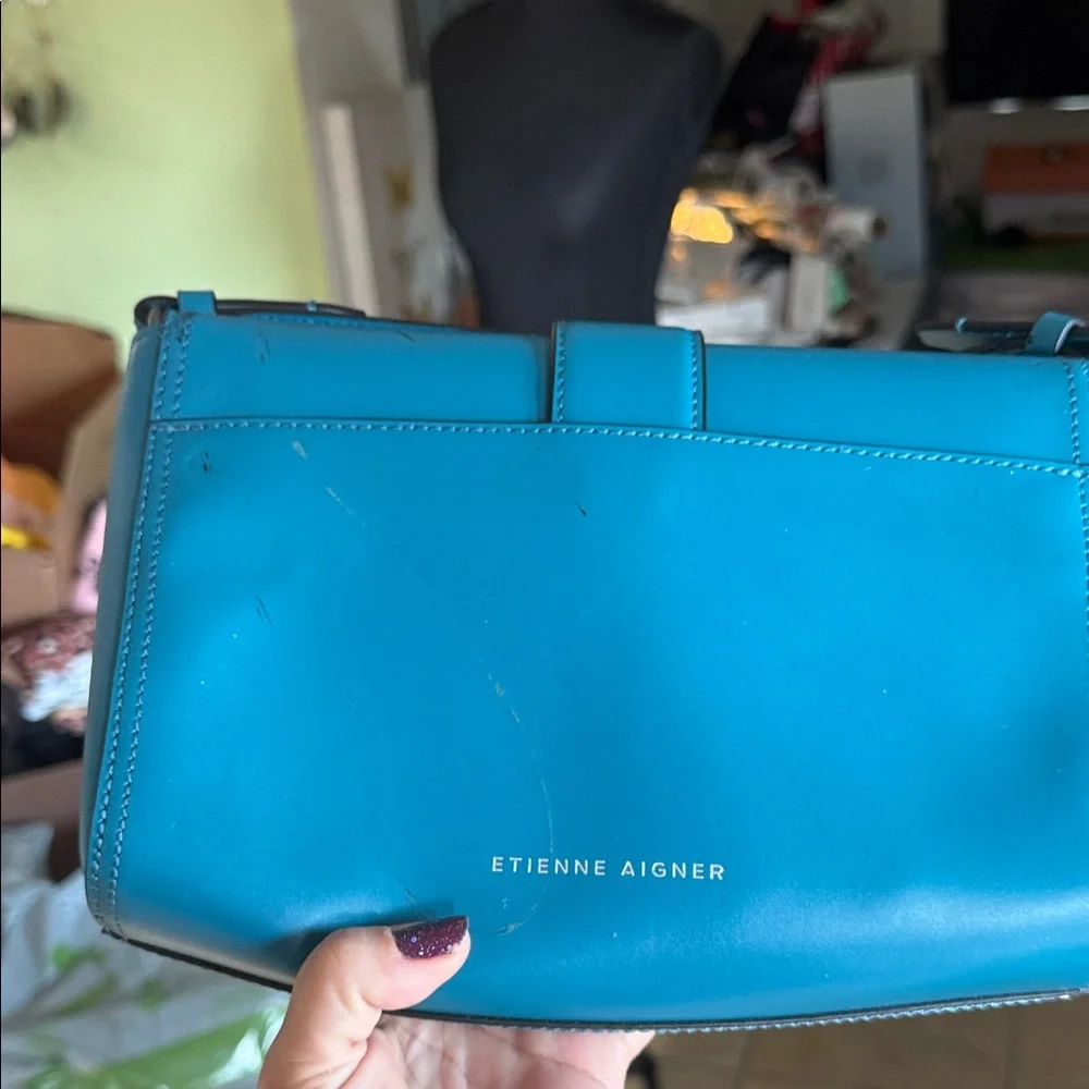 Etienne Aigner Teal Crossbody Bag - Picture 2 of 7